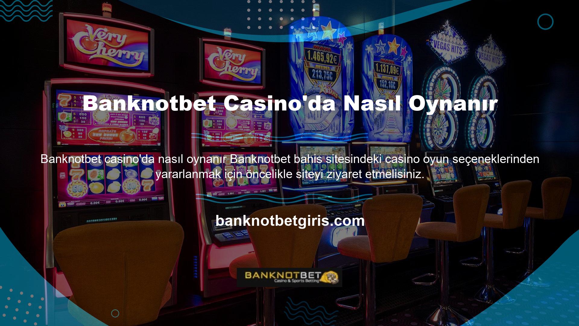 Web sitesini ziyaret ettiğinizde çeşitli casino oyun seçenekleriyle kazancınızı artırma fırsatına sahip olacaksınız